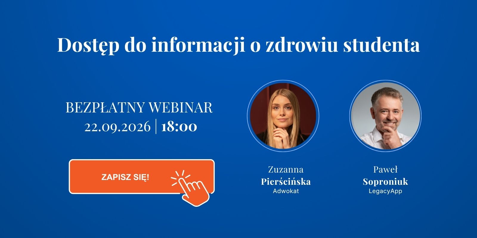 Dostęp do informacji o zdrowiu studenta. Bezpłatny webinar