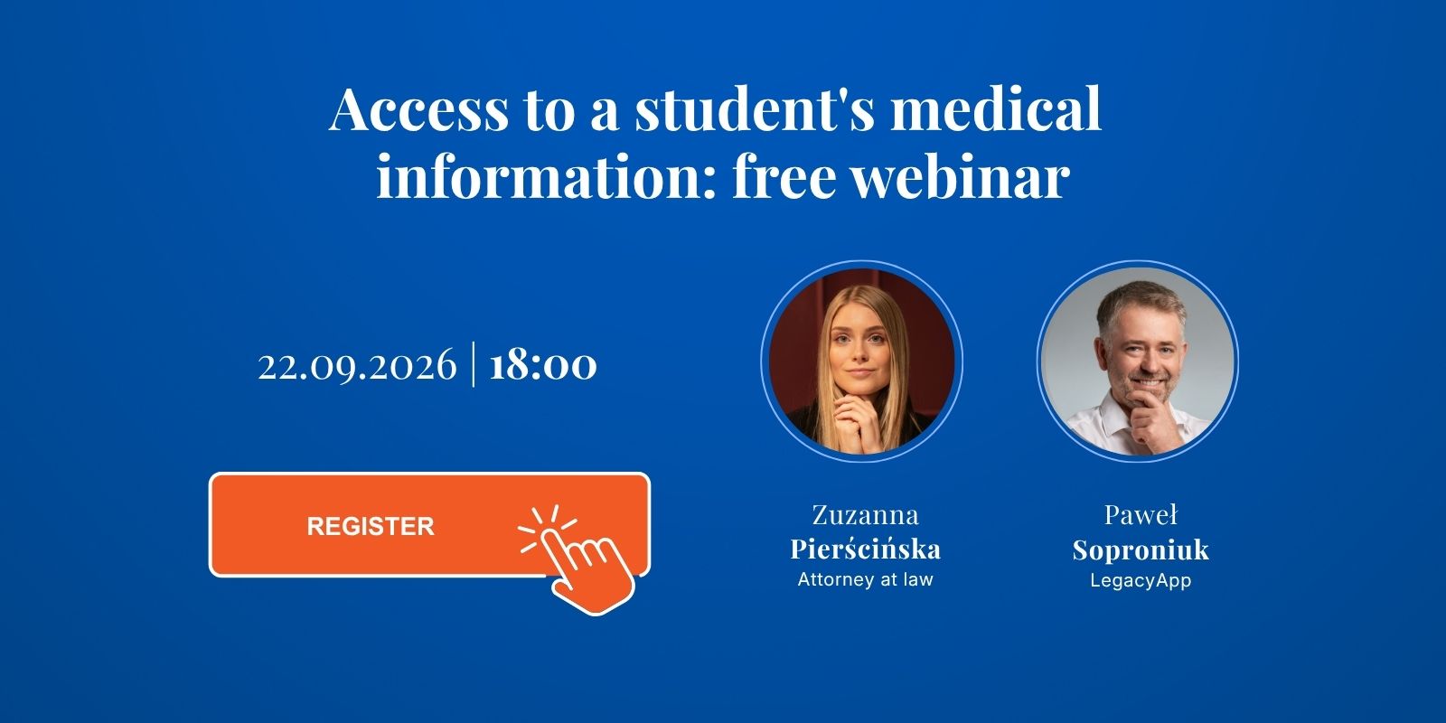 Access to a student's medical information: free webinar (Polish)